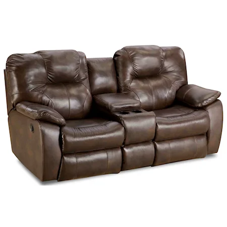 Power Headrest Reclining Loveseat with Console and USB Port